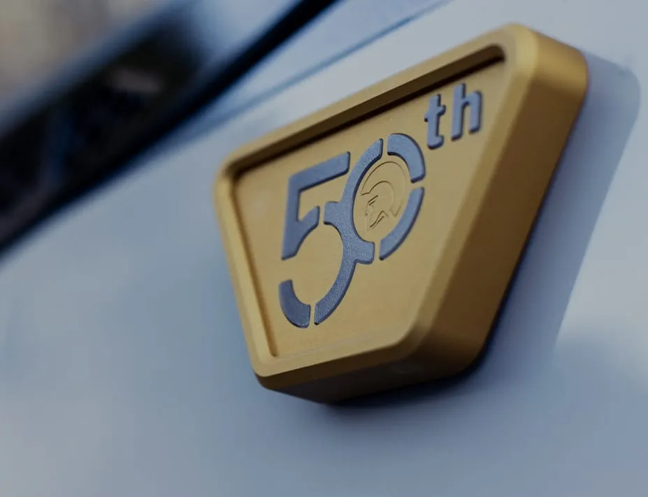 Close-up of a gold and silver